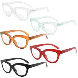Eyekepper Eyekeeper 5-Pack Bifocal Reading Glasses Women Half-Moon Bifocal Readers +1.00 Eyekepper Eyekeeper 5-Pack Bifocal Reading Glasses Women Half-Moon Bifocal Readers +1.00