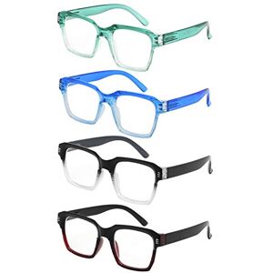 Eyekepper Eyekeeper 4 Pack Oversized Reading Glasses for Women Large Frame Ladies Readers +1.00, VC-R2024-4C00-100 Eyekepper Eyekeeper 4 Pack Oversized Reading Glasses for Women Large Frame Ladies Readers +1.00, VC-R2024-4C00-100