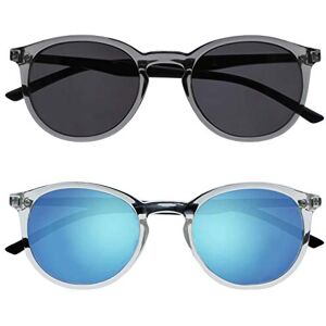 OPULIZE MET Reading SunGlasses for Women Men, Large Frame with UV400 Protection, Grey,Clear +1 (Pack of 2) OPULIZE MET Reading SunGlasses for Women Men, Large Frame with UV400 Protection, Grey,Clear +1 (Pack of 2)