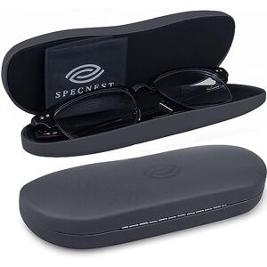 SpecNest Eye Glass Case Thin and Slim Hard Shell Glasses Case for Eyeglasses Stainless Steel Shell with Vegan Leather for a Modern Professional Look Hard Glasses Case SpecNest Eye Glass Case Thin and Slim Hard Shell Glasses Case for Eyeglasses Stainless Steel Shell with Vegan Leather for a Modern Professional Look Hard Glasses Case