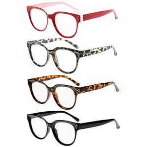 Eyekepper Eyekeeper 4-Packing Oversize Reading Glasses Women Stylish Readers +1.25 Eyekepper Eyekeeper 4-Packing Oversize Reading Glasses Women Stylish Readers +1.25