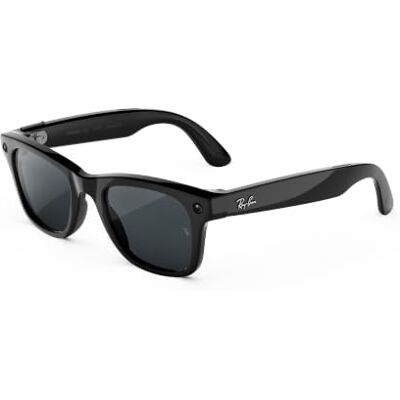 Ray-Ban Meta Gen 3 Wayfarer L Shiny Black Transitions Lenses Over 8H Battery, 6-Mic Array, Slim Frame, Meta AI App Transitions® Grey clear-to-dark lenses with a Shiny Black frame Ray-Ban Meta Gen 3 Wayfarer L Shiny Black Transitions Lenses Over 8H Battery, 6-Mic Array, Slim Frame, Meta AI App Transitions® Grey clear-to-dark lenses with a Shiny Black frame