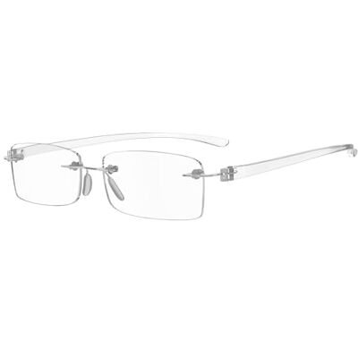 Eyekepper 1.25 Reading Glasses, Readers for Men and Women, Clear Men's Rimless Magnifying Glass, Womens Rimless Reader Eyeglasses, Lightweight Cheaters, Scratch Resistant & Comfortable Eyekepper 1.25 Reading Glasses, Readers for Men and Women, Clear Men's Rimless Magnifying Glass, Womens Rimless Reader Eyeglasses, Lightweight Cheaters, Scratch Resistant & Comfortable