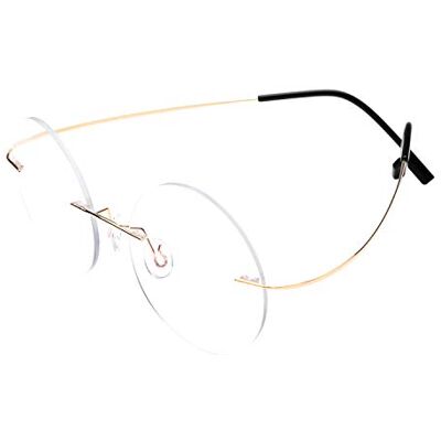 Fuisetaea Rimless Photochromism Gray Bifocal Reading Glasses +3.00 Strength Flexible Titanium Lightweight Round Transition Readers Eyeglasses Fuisetaea Rimless Photochromism Gray Bifocal Reading Glasses +3.00 Strength Flexible Titanium Lightweight Round Transition Readers Eyeglasses