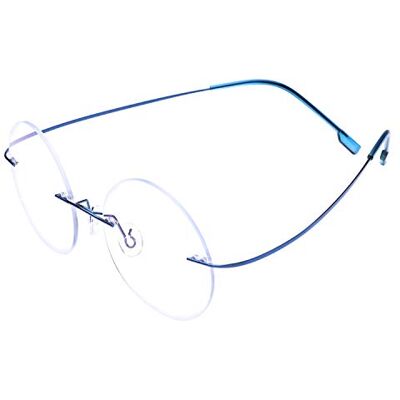 Fuisetaea Rimless Photochromism Gray Bifocal Reading Glasses +3.00 Strength Flexible Titanium Lightweight Round Transition Readers Eyeglasses Fuisetaea Rimless Photochromism Gray Bifocal Reading Glasses +3.00 Strength Flexible Titanium Lightweight Round Transition Readers Eyeglasses