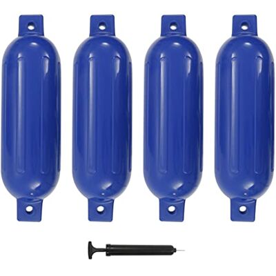 vidaXL Boat Fenders 4 pcs Blue 51x14 cm PVC - Boat Fender vidaXL Boat Fenders 4 pcs Blue 51x14 cm PVC - Boat Fender