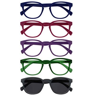 Opulize Rounds Reading Sunglasses - Reading Glasses Opulize Rounds Reading Sunglasses - Reading Glasses