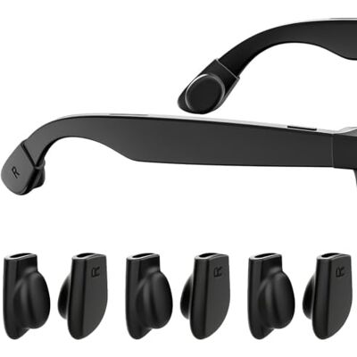 Hounyou Anti-Slip Silicone Glasses Ear Grips Compatible with Ray Ban Meta (Gen 1 & 2) Wayfarer/Skyler/Headliner, for Meta Ai Smart Glasses (6Pcs, Black) Hounyou Anti-Slip Silicone Glasses Ear Grips Compatible with Ray Ban Meta (Gen 1 & 2) Wayfarer/Skyler/Headliner, for Meta Ai Smart Glasses (6Pcs, Black)