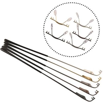 Xavren Spectacle Arms Replacement Rimless Metal Glasses Replacement Temple Kit with Nose Pads for Thin Metal Eyeglass Legs Xavren Spectacle Arms Replacement Rimless Metal Glasses Replacement Temple Kit with Nose Pads for Thin Metal Eyeglass Legs