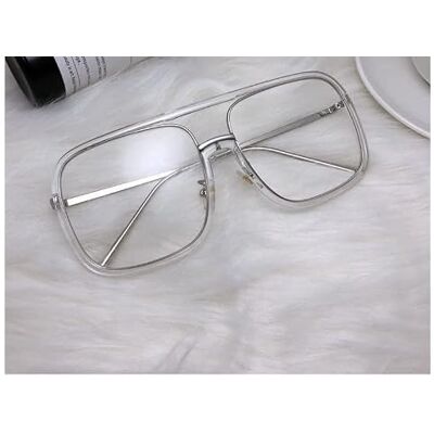 NOVESIXTDAT Large Aviator Computer Readers Anti Eyestrain Reading Glasses Stylish Oversized Anti Blue Light Flat Light Mirror (Color : Transparent, Size : +250) NOVESIXTDAT Large Aviator Computer Readers Anti Eyestrain Reading Glasses Stylish Oversized Anti Blue Light Flat Light Mirror (Color : Transparent, Size : +250)