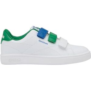 Reebok Unisex Kid's Court Clean Hook & Loop Straps Sneaker, White/GLENGREEN/TWILIGHTBLUE, 30 Reebok Unisex Kid's Court Clean Hook & Loop Straps Sneaker, White/GLENGREEN/TWILIGHTBLUE, 30