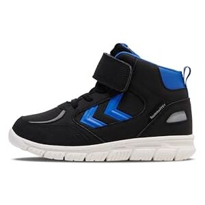 hummel X-Light 2.0 Mid Tex Jr Ankle Boot, Black Blue, 1 UK hummel X-Light 2.0 Mid Tex Jr Ankle Boot, Black Blue, 1 UK