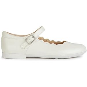 Geox Jr Plie' C Ballet Flat, White, 4 UK Geox Jr Plie' C Ballet Flat, White, 4 UK
