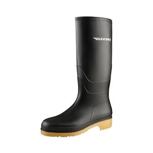 Dunlop Dull Unisex Kids Full Knee Waterproof Rain Boots Chemical Resistant PVC Wellies for Outdoor and Gardening, Traditional Black, EU34, UK2 Dunlop Dull Unisex Kids Full Knee Waterproof Rain Boots Chemical Resistant PVC Wellies for Outdoor and Gardening, Traditional Black, EU34, UK2
