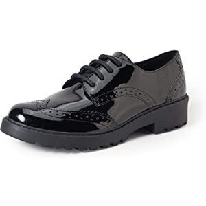 Geox Junior Casey Girls Lace Up School Shoes 5 UK Black Patent Geox Junior Casey Girls Lace Up School Shoes 5 UK Black Patent