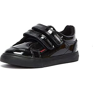 Kickers Girl's Tovni Twin Velcro Easy Fastening Black Leather School Shoes Smart Everyday School Look Everyday Comfort Fit, Cushioned for All-Day Wear, Black, 5 UK Child Kickers Girl's Tovni Twin Velcro Easy Fastening Black Leather School Shoes Smart Everyday School Look Everyday Comfort Fit, Cushioned for All-Day Wear, Black, 5 UK Child