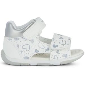Geox Baby B Sandal Tapuz Girl, White Silver, 7 UK Child Geox Baby B Sandal Tapuz Girl, White Silver, 7 UK Child