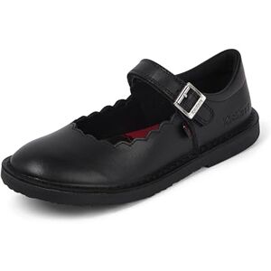 Kickers Girl's Adlar Mary Jane Scallop Leather Shoes, Black, 12.5 UK Child Kickers Girl's Adlar Mary Jane Scallop Leather Shoes, Black, 12.5 UK Child