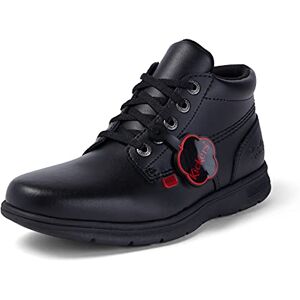 Kickers Teen Kelland Lace Up Black Leather Boots, 6 UK Kickers Teen Kelland Lace Up Black Leather Boots, 6 UK
