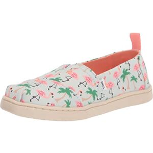 TOMS YOUTH ALPARGATA Soft Blue Hawaiian Flamingos Print UK4.0 TOMS YOUTH ALPARGATA Soft Blue Hawaiian Flamingos Print UK4.0