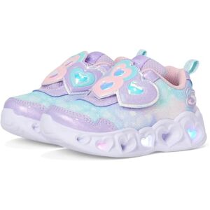 Skechers Baby Girl's Heart Lights Lovin Reflection Sneaker, Lavender Sparkle Mesh/Light Pink Mesh, 4 UK Skechers Baby Girl's Heart Lights Lovin Reflection Sneaker, Lavender Sparkle Mesh/Light Pink Mesh, 4 UK