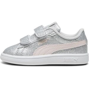 Puma Baby Girls Smash 3.0 Glitz Glam V INF Sneaker, Glacial Gray-Frosty Pink, 5 UK Child Puma Baby Girls Smash 3.0 Glitz Glam V INF Sneaker, Glacial Gray-Frosty Pink, 5 UK Child