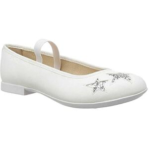 Geox Ballerina Jr Plie' G, White, Girls 13 UK, Synthetic Polyurethane, Leather Lining, Glitter, Flat, Fashion Casual, Spring/Summer Geox Ballerina Jr Plie' G, White, Girls 13 UK, Synthetic Polyurethane, Leather Lining, Glitter, Flat, Fashion Casual, Spring/Summer