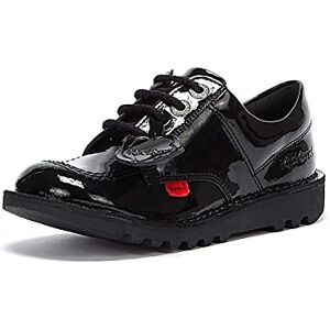 Kickers unisex-child Kick Lo Core Patent Leather School Shoes, Patent Black, 2.5 UK Kickers unisex-child Kick Lo Core Patent Leather School Shoes, Patent Black, 2.5 UK