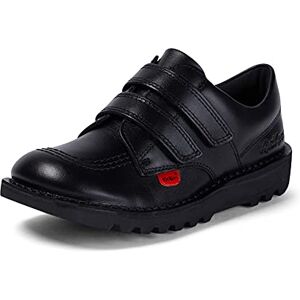 Kickers Unisex Kids Kick Lo Vel Twin Strap Black Leather School Uniform Shoes Smart Everyday School Look Hook & Loop Fastening, Cushioned for All-Day Wear, Black, 13 UK Child Kickers Unisex Kids Kick Lo Vel Twin Strap Black Leather School Uniform Shoes Smart Everyday School Look Hook & Loop Fastening, Cushioned for All-Day Wear, Black, 13 UK Child