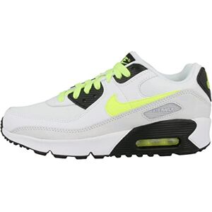 Nike Boys Air Max 90 LTR (Gs) Sneaker, White Volt Black Pure Platinum, 5.5 UK Nike Boys Air Max 90 LTR (Gs) Sneaker, White Volt Black Pure Platinum, 5.5 UK