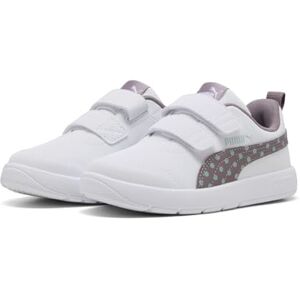 Puma COURTFLEX V3 Dotty V PS Sneaker, White-Plum JAM-Light Moss, 13.5 UK Child Puma COURTFLEX V3 Dotty V PS Sneaker, White-Plum JAM-Light Moss, 13.5 UK Child