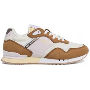 Pepe Jeans London Glam G Sneaker, Brown Cognac Brown, 4.5 UK Pepe Jeans London Glam G Sneaker, Brown Cognac Brown, 4.5 UK