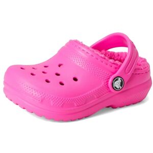 Crocs Unisex Kids Clog, Classic Lined Clog T, Pink Crush, 8 UK Child Crocs Unisex Kids Clog, Classic Lined Clog T, Pink Crush, 8 UK Child