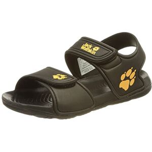 Jack Wolfskin Unisex Baby Fun Sandal K, Black/Burly Yellow, 4 UK Child Jack Wolfskin Unisex Baby Fun Sandal K, Black/Burly Yellow, 4 UK Child