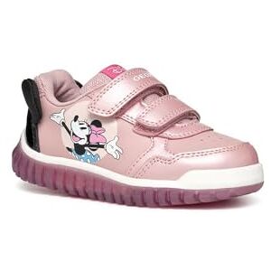 Geox Baby LIGHTYLOO Girl B Sneaker, Old Rose/Black, 2 UK Child Geox Baby LIGHTYLOO Girl B Sneaker, Old Rose/Black, 2 UK Child
