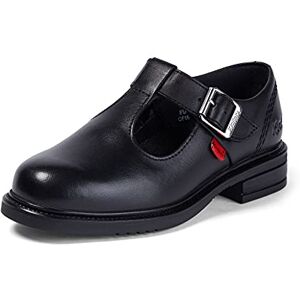 Kickers Girl's Lach T-Bar Leather School Shoes Elegant T-Bar Style Everyday Comfort Fit, Cushioned for All-Day Wear, Black, 13 UK Child Kickers Girl's Lach T-Bar Leather School Shoes Elegant T-Bar Style Everyday Comfort Fit, Cushioned for All-Day Wear, Black, 13 UK Child