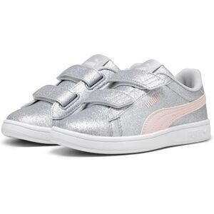 Puma Smash 3.0 Glitz Glam V PS Sneaker, Glacial Gray-Frosty Pink, 2.5 UK Child Puma Smash 3.0 Glitz Glam V PS Sneaker, Glacial Gray-Frosty Pink, 2.5 UK Child