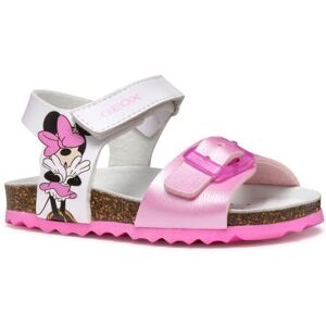 Geox Baby B Sandal CHALKI Girl, White/Pink, 6 UK Child Geox Baby B Sandal CHALKI Girl, White/Pink, 6 UK Child