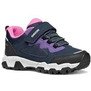 Geox Junior J Magnetar G. B ABX Sneakers Navy/Violet, 25 EU Geox Junior J Magnetar G. B ABX Sneakers Navy/Violet, 25 EU