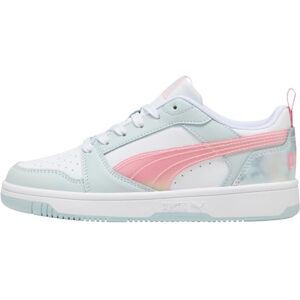 Puma Rebound V6 LO Space Belle JR Sneaker, SEA Glass-PINKSCAPE White, 3.5 UK Puma Rebound V6 LO Space Belle JR Sneaker, SEA Glass-PINKSCAPE White, 3.5 UK
