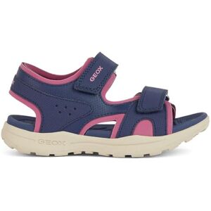 Geox Girl's J Vaniett Sandal, Navy Fuchsia, 31 EU Geox Girl's J Vaniett Sandal, Navy Fuchsia, 31 EU