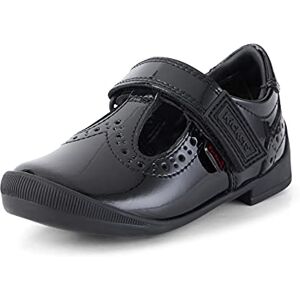 Kickers Girl's Bridie Brogue T Vel Strap School Shoes Classic Brogue Detailing Hook & Loop Fastening, Cushioned for All-Day Wear, Black, 5 UK Child Kickers Girl's Bridie Brogue T Vel Strap School Shoes Classic Brogue Detailing Hook & Loop Fastening, Cushioned for All-Day Wear, Black, 5 UK Child