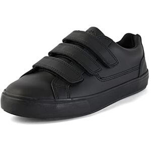 Kickers Unisex Tovni Triple Strap Shoes Smart Everyday School Look Hook & Loop Fastening, Cushioned for All-Day Wear, Black, 12 UK Kickers Unisex Tovni Triple Strap Shoes Smart Everyday School Look Hook & Loop Fastening, Cushioned for All-Day Wear, Black, 12 UK