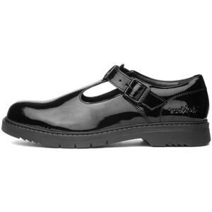 Kickers Girl's Finley T Bar Patent Leather Shoes Smart Everyday School Look Everyday Comfort Fit, Cushioned for All-Day Wear, Black, 3 UK Child Kickers Girl's Finley T Bar Patent Leather Shoes Smart Everyday School Look Everyday Comfort Fit, Cushioned for All-Day Wear, Black, 3 UK Child