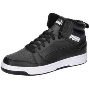 Puma Rebound V6 MID WTR JR Sneaker, Shadow Gray Black White, 3 UK Puma Rebound V6 MID WTR JR Sneaker, Shadow Gray Black White, 3 UK