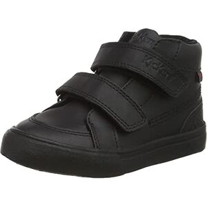 Kickers Unisex Kids Tovni Hi Velcro Easy Fastening Black Leather School Shoes, Black, 5 UK Child Kickers Unisex Kids Tovni Hi Velcro Easy Fastening Black Leather School Shoes, Black, 5 UK Child