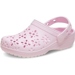 Crocs Unisex-Child Classic Clogs with Floral Cut Out Design, Kids and Toddler Shoes, Pink Milk, 7 UK Child Crocs Unisex-Child Classic Clogs with Floral Cut Out Design, Kids and Toddler Shoes, Pink Milk, 7 UK Child
