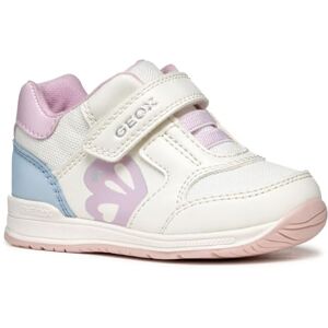 Geox B RISHON Girl A, Baby Mädchen Sneaker, White/Sky, Geox B RISHON Girl A, Baby Mädchen Sneaker, White/Sky,