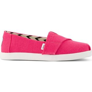 TOMS Girls Alpargata Classic Slip-On Espadrille, Fuchsia Heritage Canvas, 13.5 UK TOMS Girls Alpargata Classic Slip-On Espadrille, Fuchsia Heritage Canvas, 13.5 UK