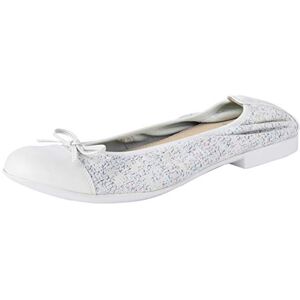 Geox Girl JR PLIE' C Ballet Flats, White (White C1000), 3 UK Geox Girl JR PLIE' C Ballet Flats, White (White C1000), 3 UK